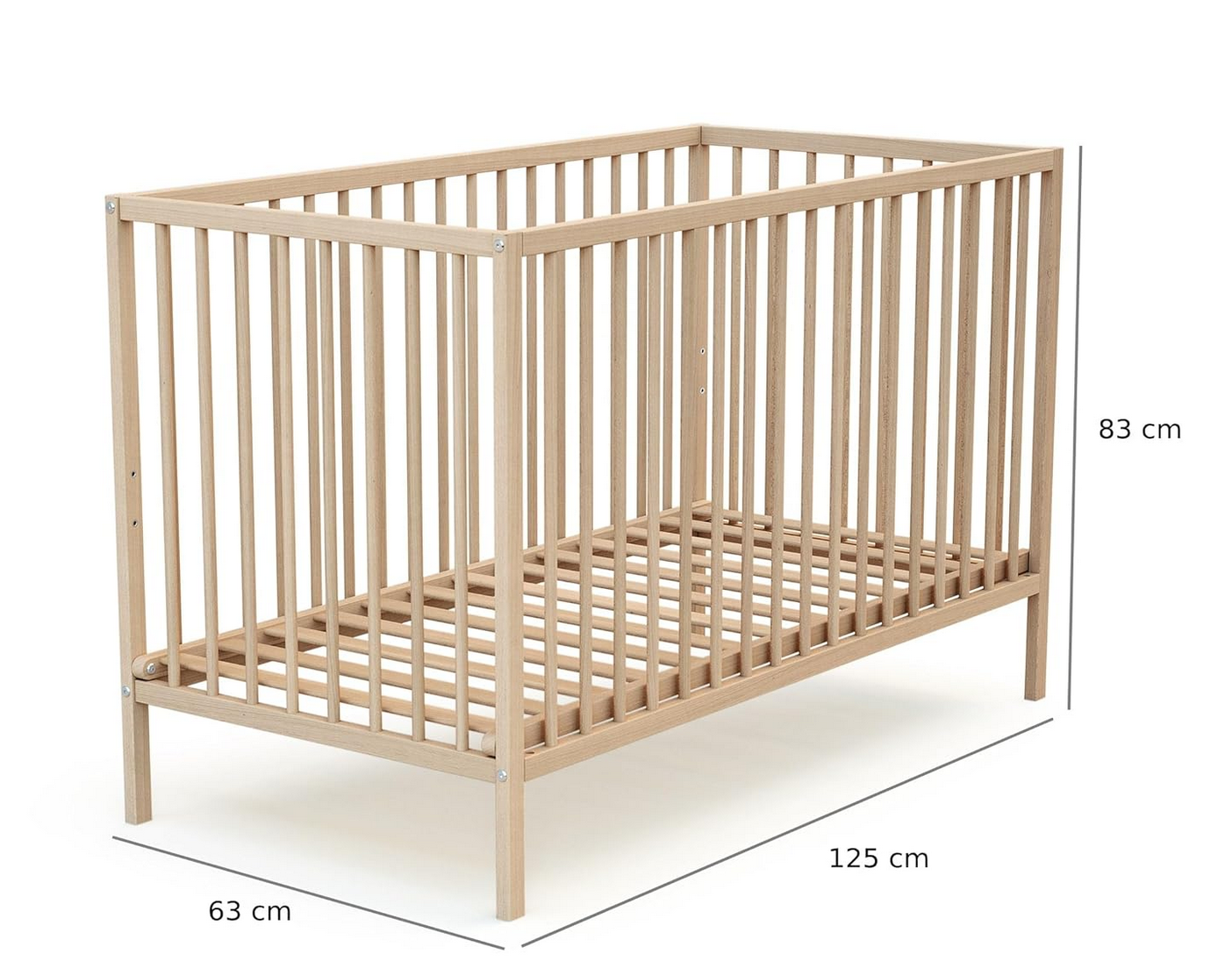 WEBABY höhenverstellbares Babybett