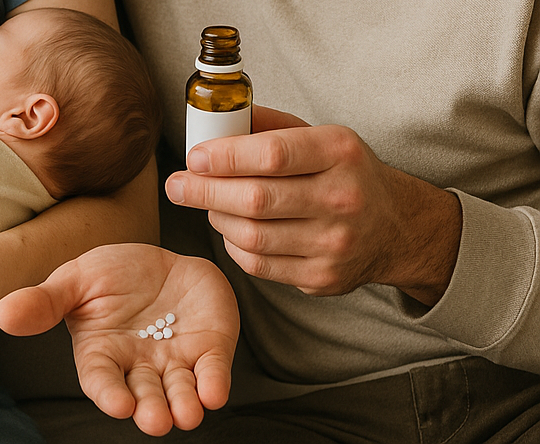 Entspannte Mutter im Wochenbett